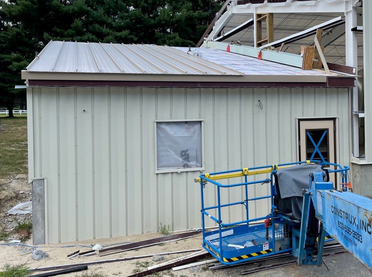Installation of Metal Roof on Maintenance Garage Addition